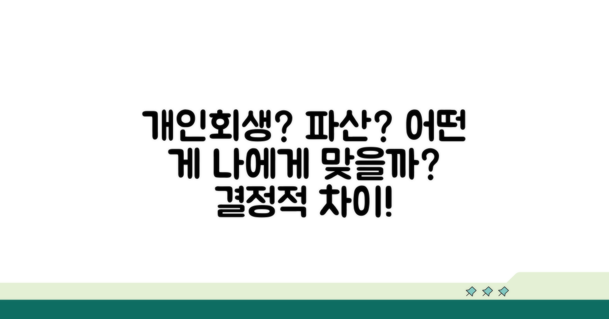 개인회생 vs 파산, 무엇이 다를까?