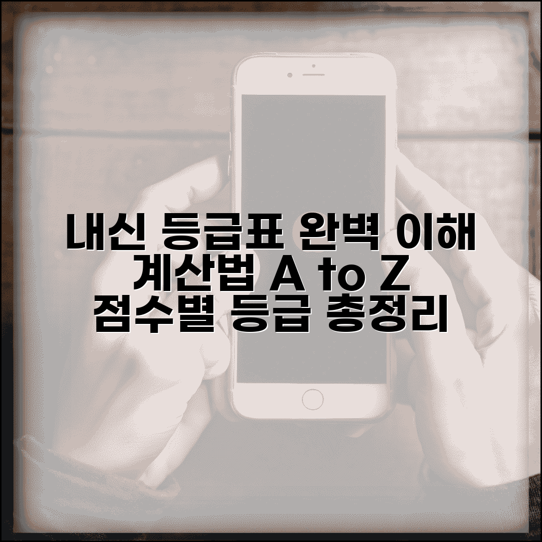 내신 등급표 계산법 | 원점수 표준점수 등급 산출 방법 및 주의사항 총정리