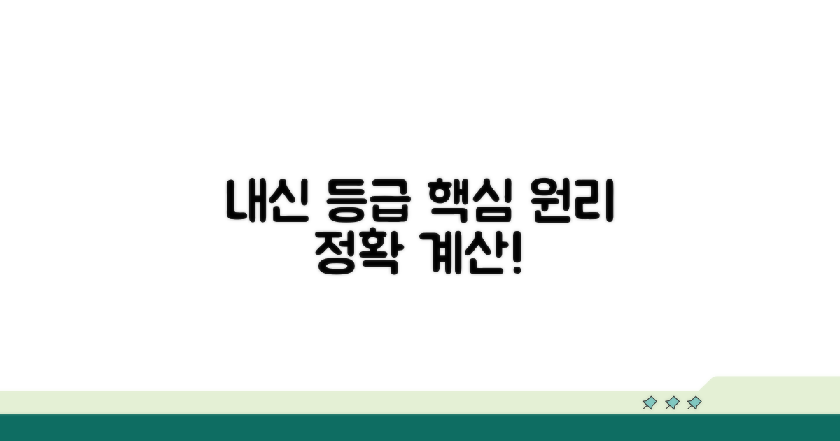 내신 등급 계산 핵심 원리