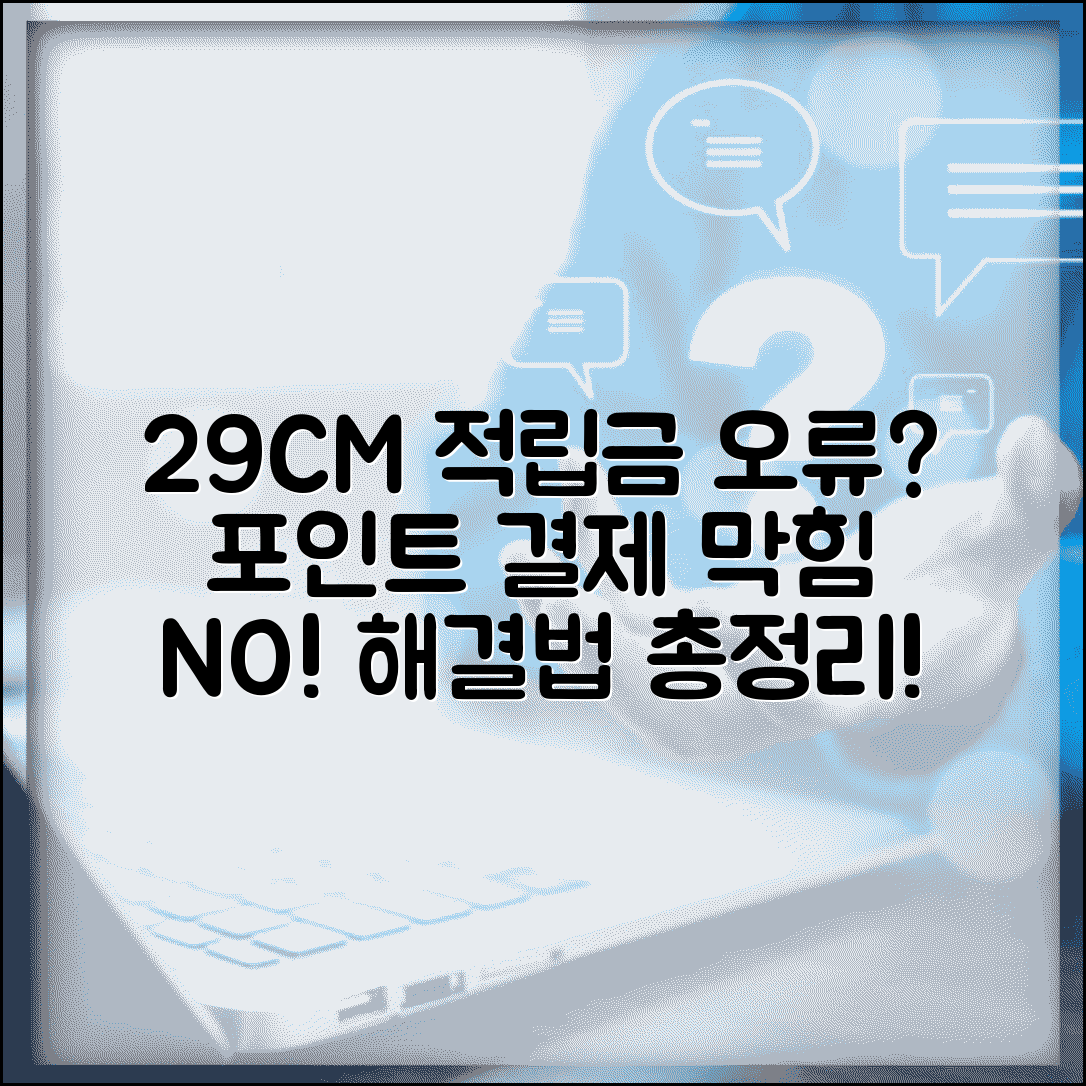 29CM 적립금 사용 오류 해결 방법 | 포인트 결제 적용 안됨, 환불, 고객센터 문의 총정리