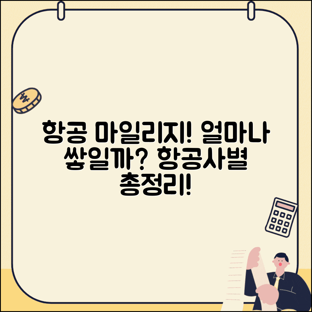 항공 마일리지 적립 얼마나 되나요 | 항공사별 혜택 및 적립률 비교