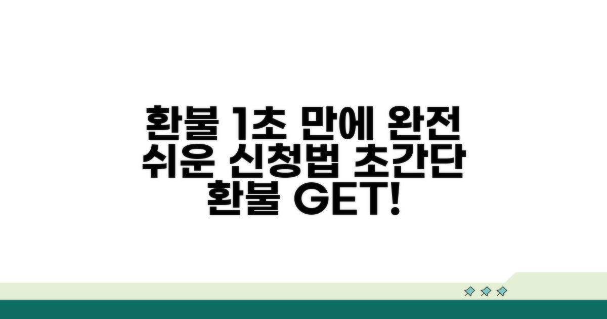 환불 신청, 어렵지 않아요