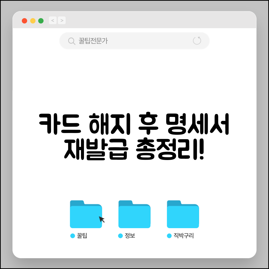 카드 해지 후 명세서 발급 방법 | 이용내역서 확인 및 재발급 절차 총정리