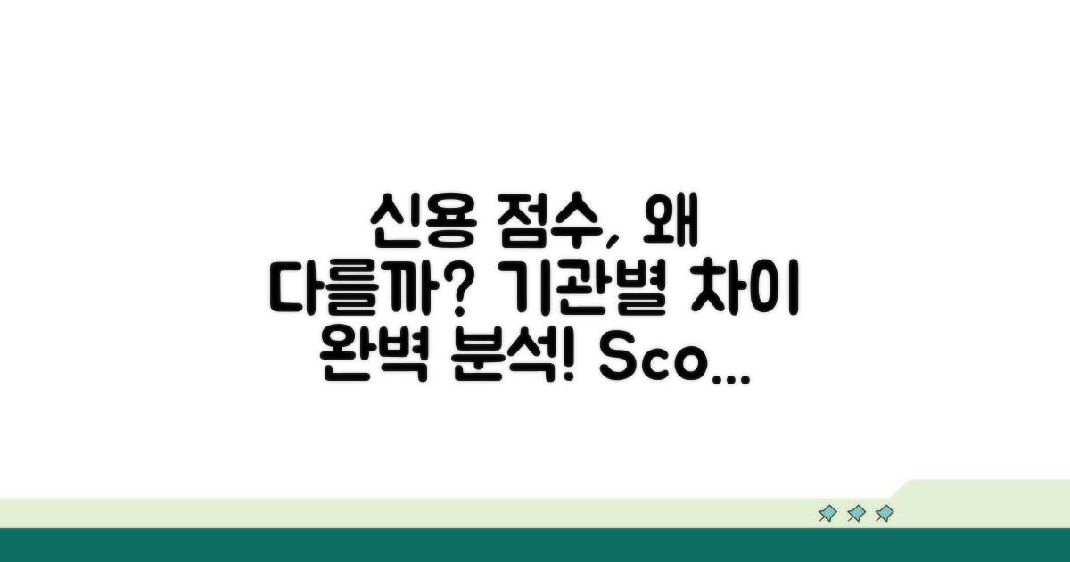 신용평가기관별 점수 차이 이유는?