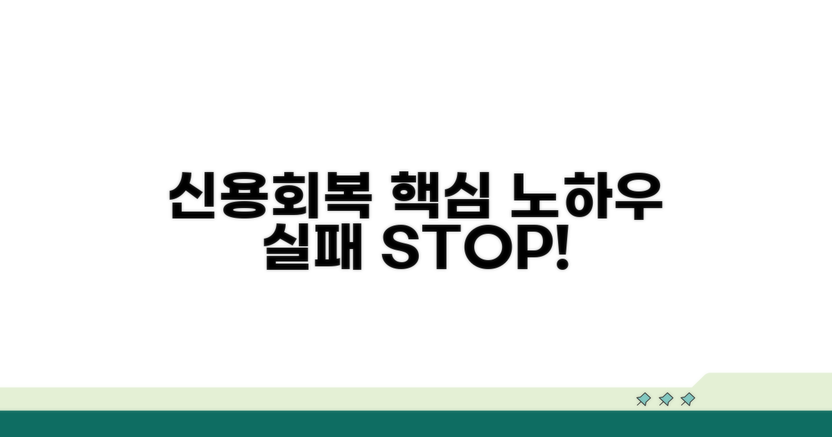 실패 없이 신용 회복하는 핵심 노하우