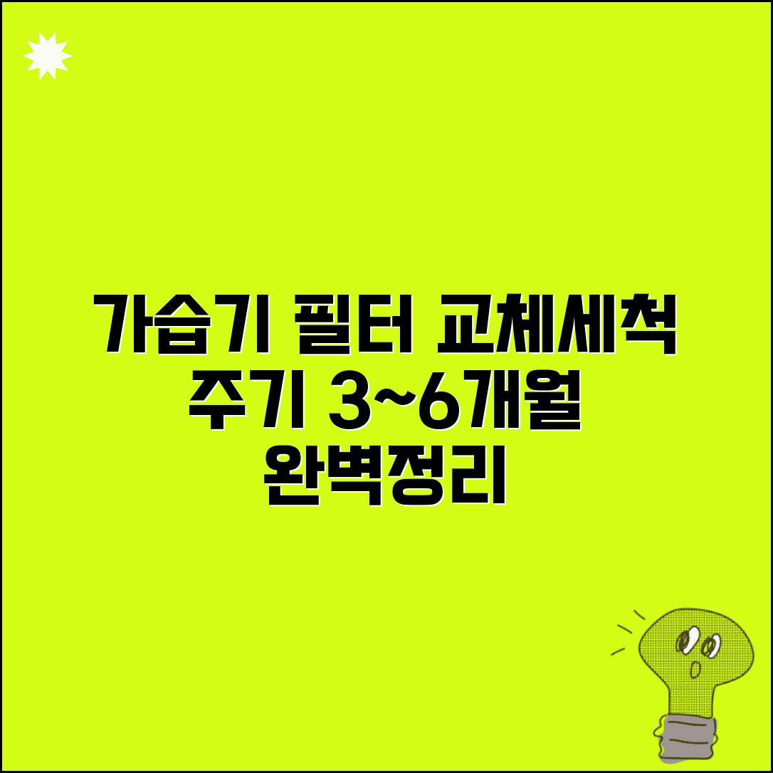 가습기 필터 교체 주기 3개월~6개월 | 세척 시기, 필터 수명 및 종류 완벽 정리