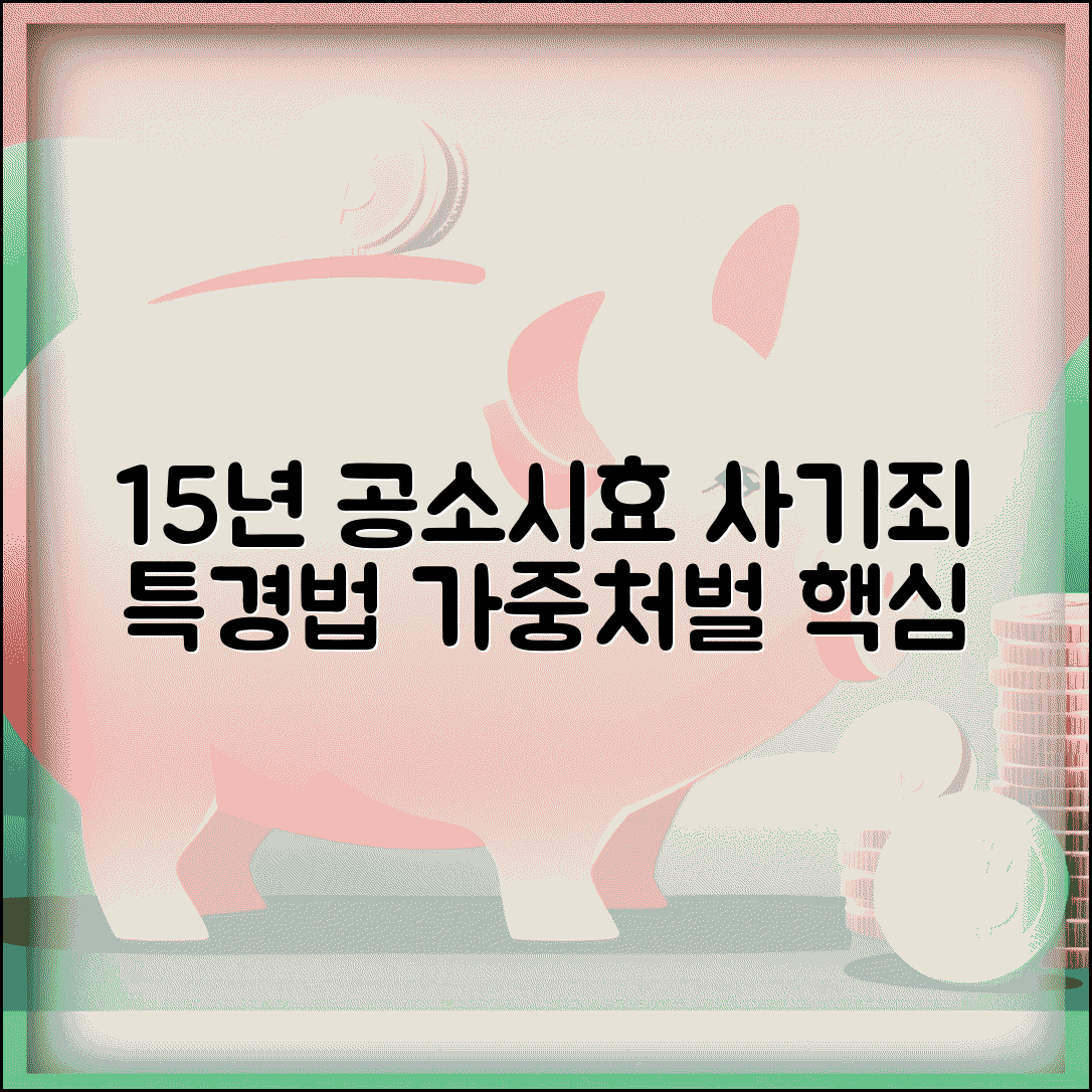 사기죄 공소시효 15년 적용 기준 | 특경법 적용사례 및 가중처벌 요건 핵심 정리