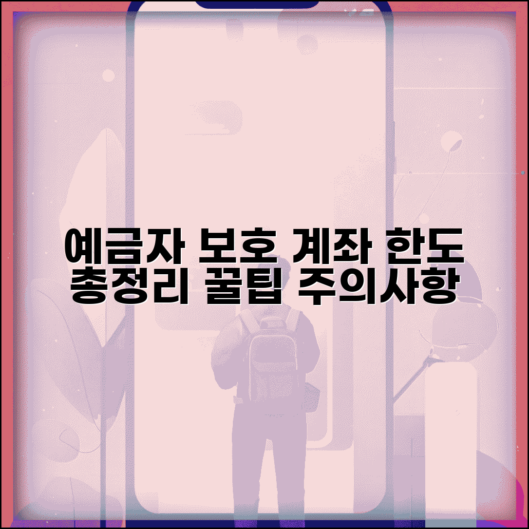 예금자보호 계좌당 한도 적용법 | 여러 계좌 보유 시 주의사항 및 꿀팁